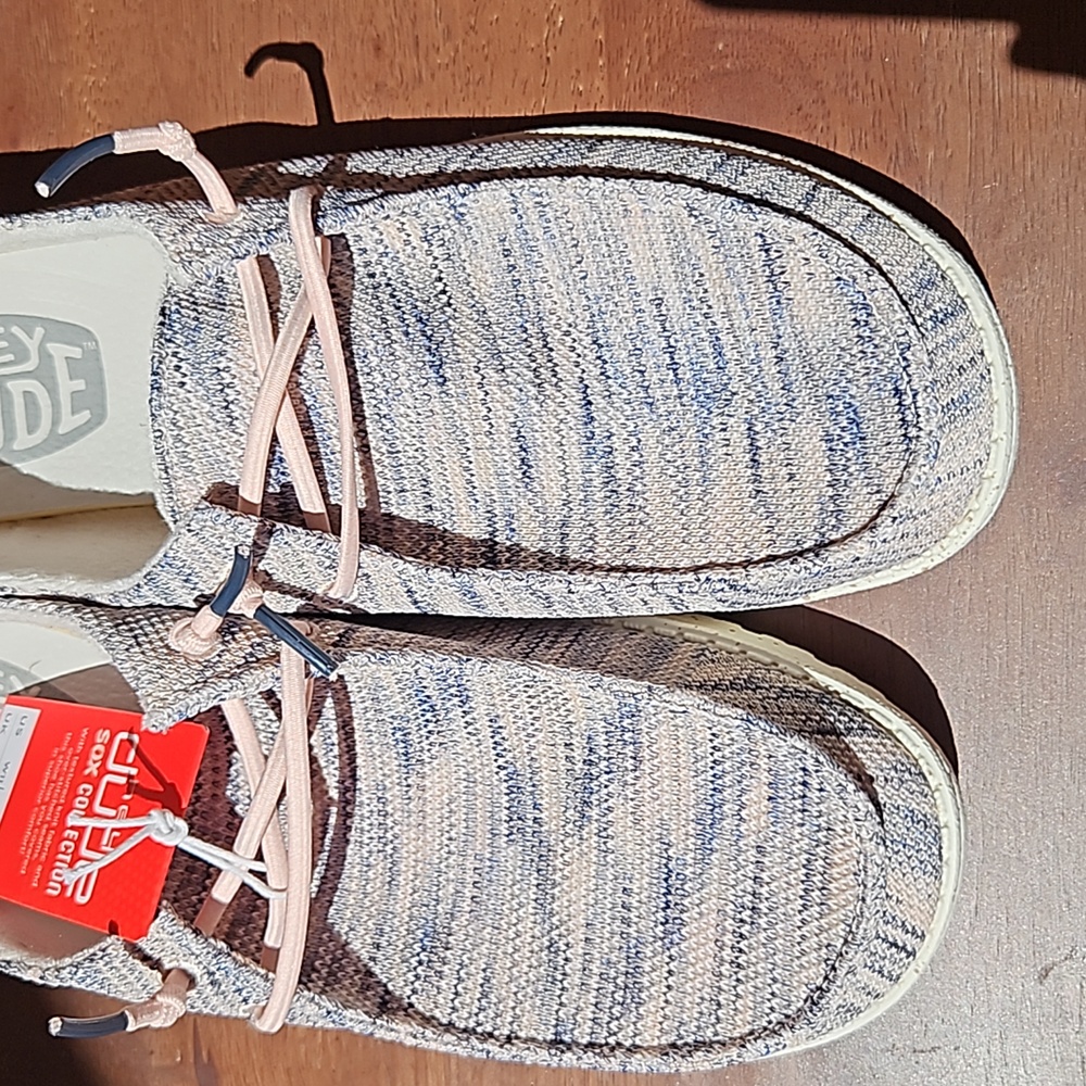 Hey Dude Wendy Sox Lightweight Slip-On Sneakers Shoes In Light Pink Size 11 - Picture 12 of 13